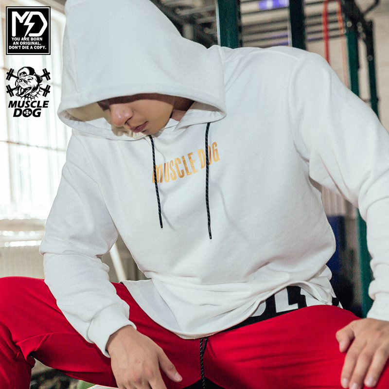 MuscleDog 肌肉狗 烫金哥特风连帽卫衣运动衣健身服男运动外套|ruв категории спортивный костюм/досуг одежды, спортивный свитер/свитер - от Buy2taobao.com для оказания профессиональной услуги покупки агента Taobao