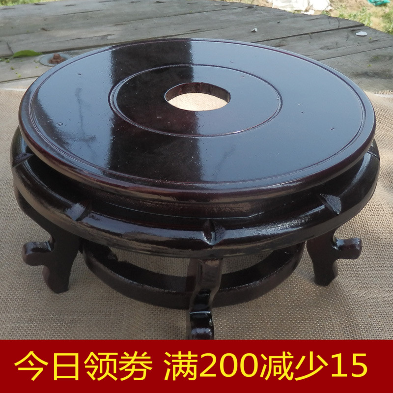10厘米高脚底座木头圆形底托鱼缸花盆酒坛配件耐压不旋转|msdalam kategori penghantaran bunga/bunga simulasi/tumbuhan berkebun, pasu/bunga/flowerpot/Bunga (baru), bunga - dari Buy2taobao.com untuk memberikan perkhidmatan ejen Taobao profesional membeli