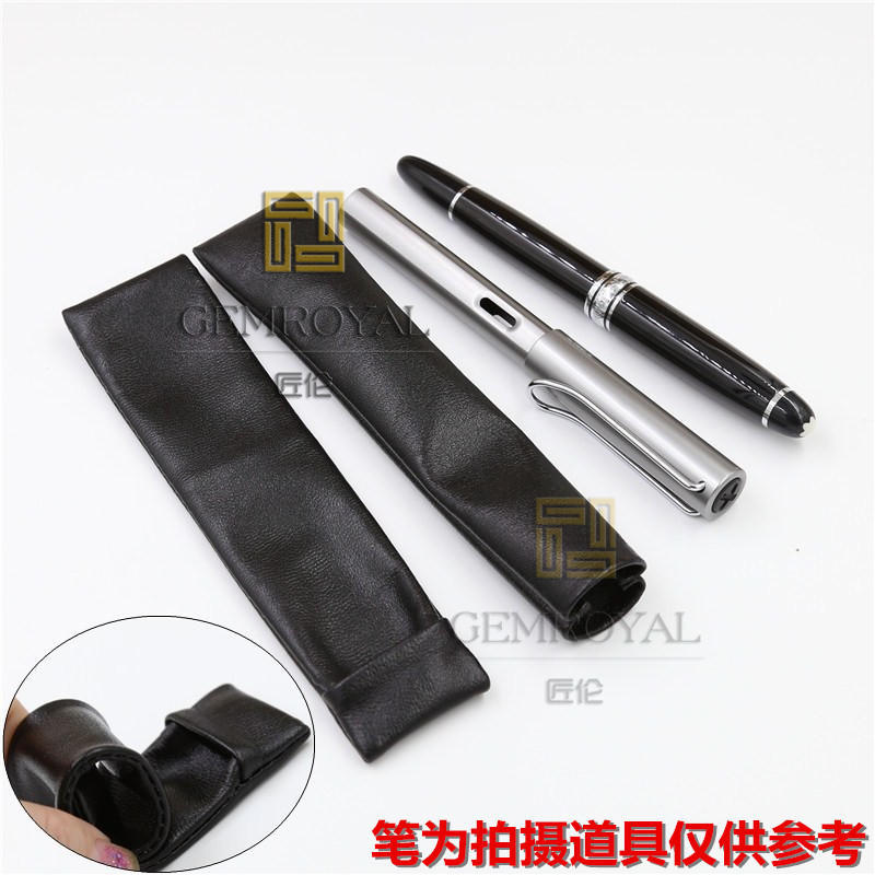 皮膚質感細膩羊皮真皮鋼筆套袋簽字筆高檔寫字保護皮套筆套包郵在類目 電子詞典/電紙書/文化用品, 日常學習用品, 筆袋中 - 來自Buy2taobao.com提供專業的淘寶代購服務