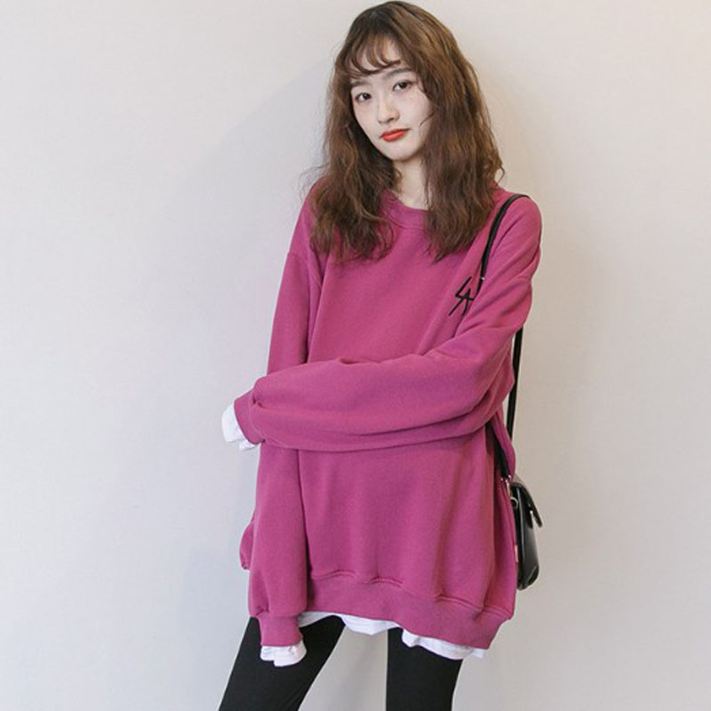 Pregnant women's Wei Yi Chun 2019 new pattern pure cotton Large leisure time jacket Korean Edition fashion False two Long sleeve Sweater spring and autumnin the Maternity/Maternal supplies/Nutrition , Maternity , Sweater/Fleece category - from Buy2taobao.com to provide professional Taobao agent buy service