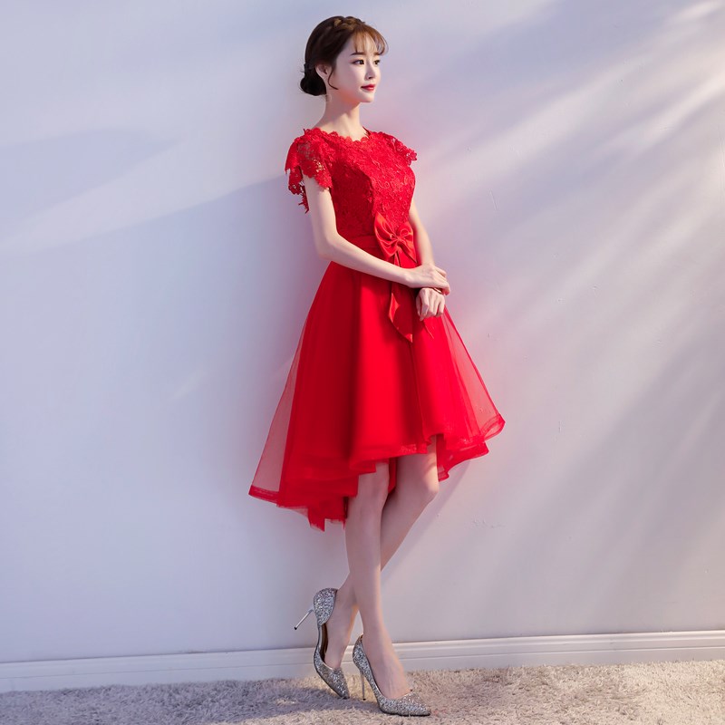 礼服女2018秋冬新款抹胸晚礼服修身新娘红色订婚宴会小礼服敬酒服|ruв категории Женская одежда, Cвадебные платья, платье/вечернее платье - от Buy2taobao.com для оказания профессиональной услуги покупки агента Taobao