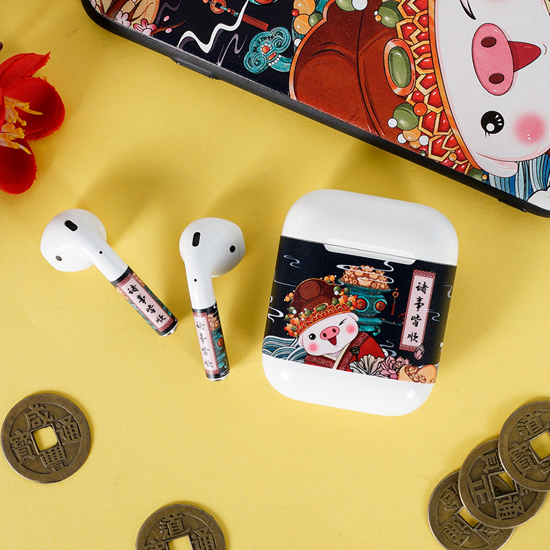 airpods2保护套中国风潮牌贴纸苹果无线耳机盒airpods二代硅胶壳在类目 3C数码配件, MP3/MP4配件, 耳机配件中 - 来自Buy2taobao.com提供专业的淘宝代购服务
