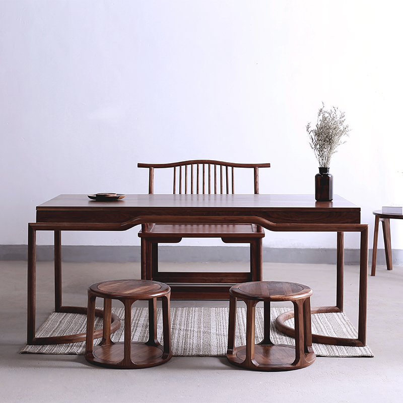 KAYOO Black walnut Northern Europe solid wood tea table modern New Chinese style Make tea Tables and chairs combination Kungfu Online solid wood Tea tablein the Residential furniture , Tables , Other Tables category - from Buy2taobao.com to provide professional Taobao agent buy service