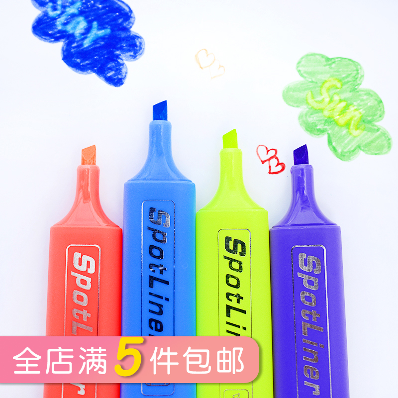 韩国创意文具 可爱糖果彩色磨砂6色荧光笔 涂鸦记号笔 标记笔奖品|ruв категории электронный словарь/электрический бумажных книг/канцелярские принадлежности, ручки/пишущий инструмент, флуоресцентный ручка - от Buy2taobao.com для оказания профессиональной услуги покупки агента Taobao