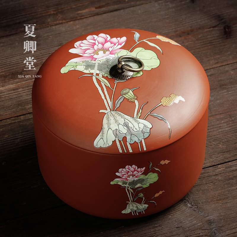 紫砂茶叶罐四饼装普洱茶饼罐白茶存储白茶盒大号密封茶罐两斤装在类目 餐饮具, 茶具, 茶叶罐中 - 来自Buy2taobao.com提供专业的淘宝代购服务