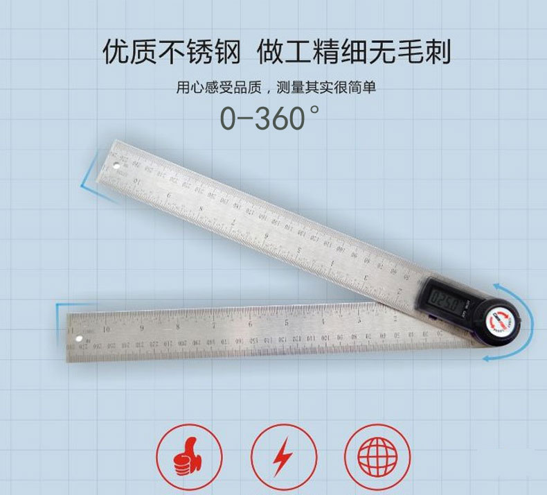 数显角度尺/数显直角尺/360度旋转直尺/角度尺/二合一角度仪包邮在类目 五金/工具, 手动工具, 测量工具, 水平尺中 - 来自Buy2taobao.com提供专业的淘宝代购服务