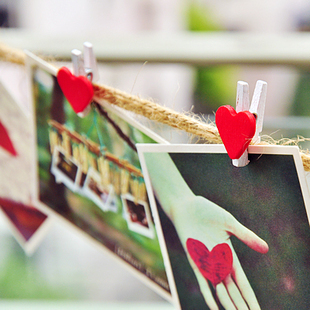 DIY Photo wall tool Postcard Clamp love Wooden clamps originality Photo folder Polaroid Clampin the 3C Digital Accessories, Film Camera Accessories , Polaroid accessories and peripherals , Photo clip category - from Buy2taobao.com to provide professional Taobao agent buy service
