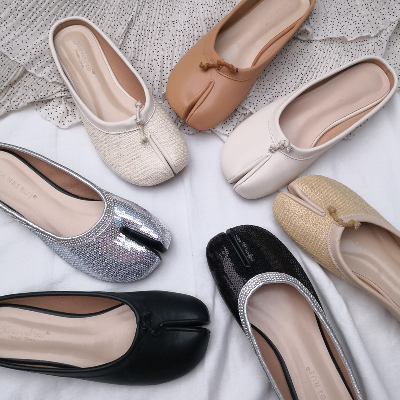 ins Ultra-fire pig 's trotters Semi slipper Red envelope Flat bottom soft the republic of korea Exorcism Lazy man sandalsin the Women's Shoes, Slippers category - from Buy2taobao.com to provide professional Taobao agent buy service