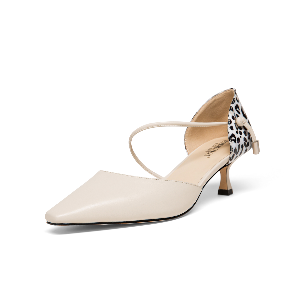 Boerdi odd 2019 new pattern cowhide Tip Spring and summer Single shoes 87046in the Women's Shoes, Low shoes category - from Buy2taobao.com to provide professional Taobao agent buy service