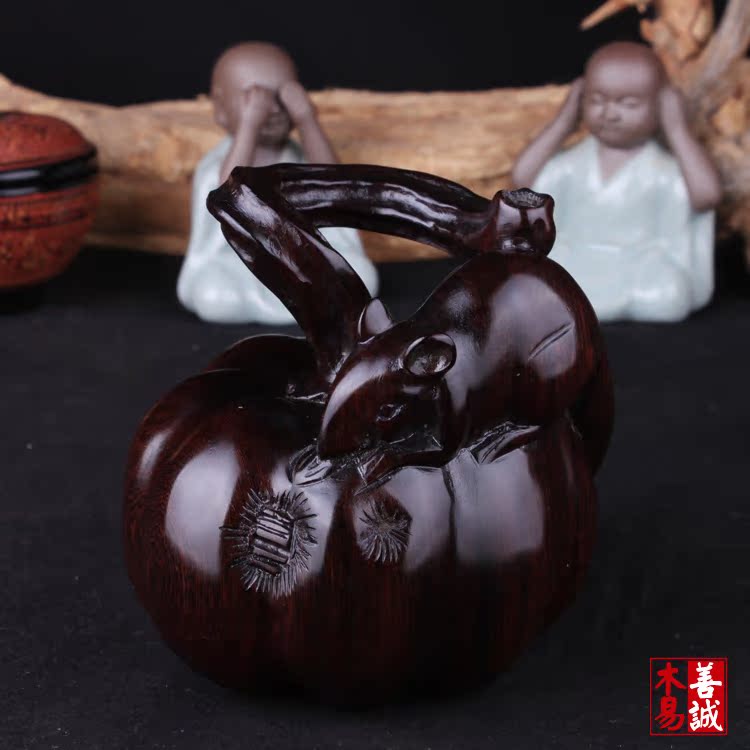 缅甸黑酸枝木雕/鼠瓜/黑酸枝木/整木雕刻/高档礼品雕件/家居摆件|ruв категории Домашний быт, резьба, резьба по дереву - от Buy2taobao.com для оказания профессиональной услуги покупки агента Taobao