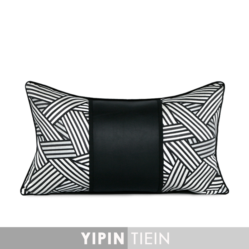 Arts and crafts|black stripe Fight skin Lumbar pillow Open Houses Fabric art Home Furnishing Renovation modern style sofa Pillowsin the Home Fabric , Pillow/Pillow category - from Buy2taobao.com to provide professional Taobao agent buy service
