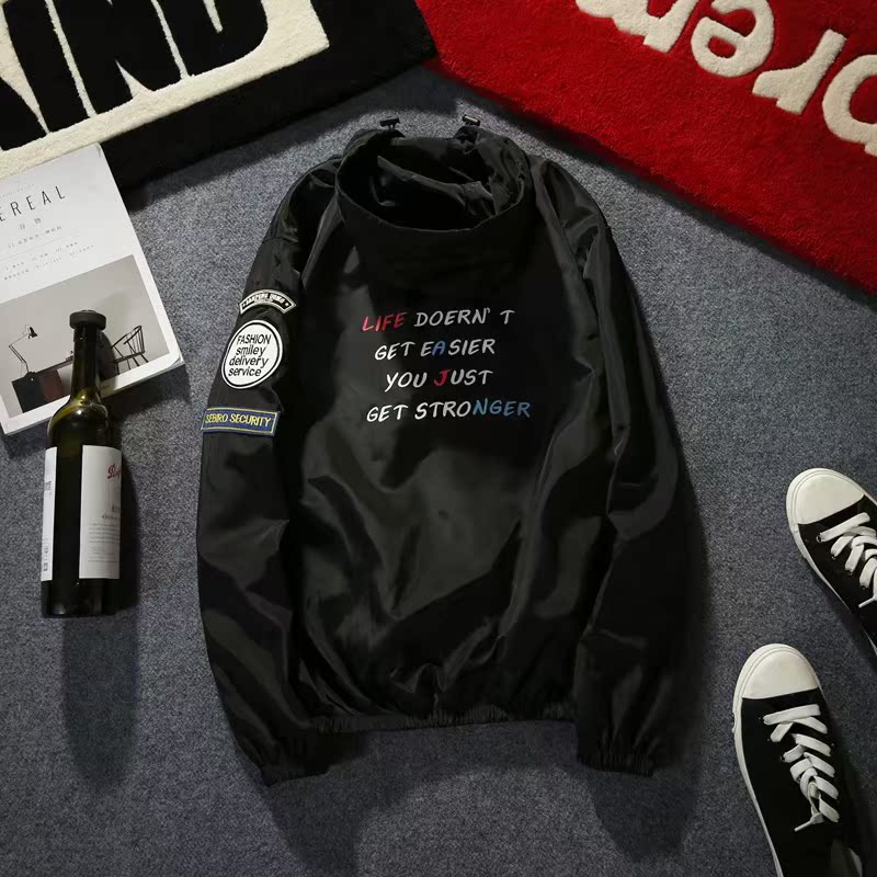 printing Self cultivation Windbreaker have cash less than that is registered in the accounts Hooded clothes leisure time summer Trend Thin section jacket men and women coat Sunscreen Cartoonin the Men's clothing, Windbreaker category - from Buy2taobao.com to provide professional Taobao agent buy service