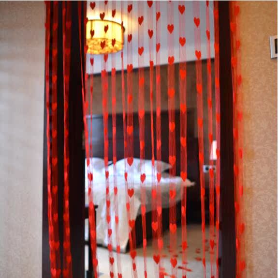 Wedding curtain Marriage room decorate arrangement Net Red background bedroom Hanging curtain a living room Cloth curtain Korean line curtainin the Home Fabric , Curtains and curtain accessories , Line curtain category - from Buy2taobao.com to provide professional Taobao agent buy service