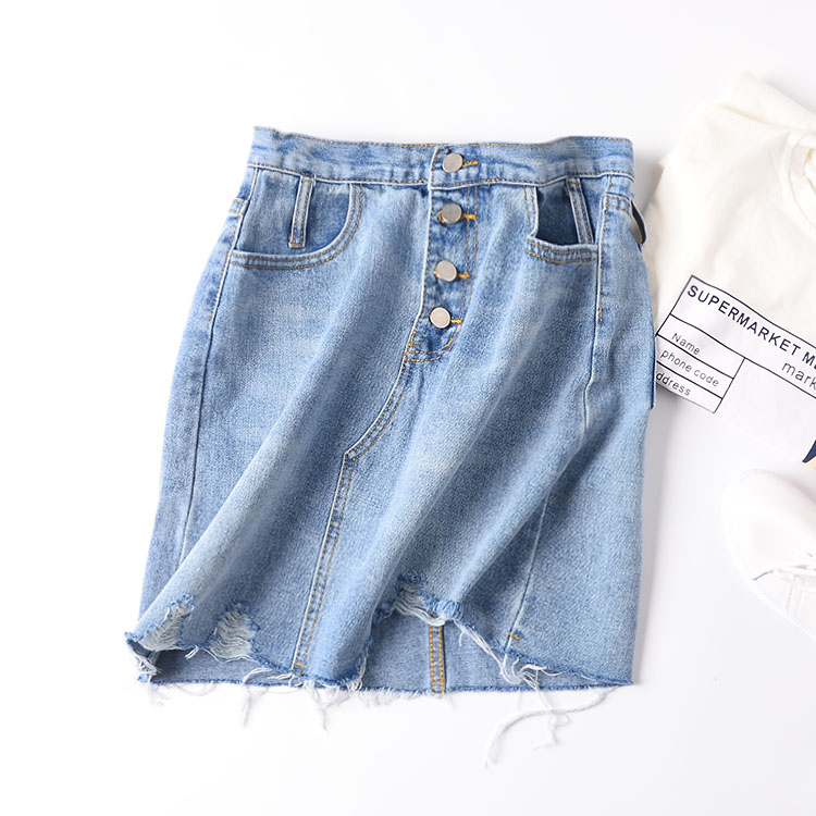 Women's wear H@8 Versatile Skirt 2018 new pattern summer cowboy skirt Short skirtin the Women's clothing/Boutique , Skirts category - from Buy2taobao.com to provide professional Taobao agent buy service