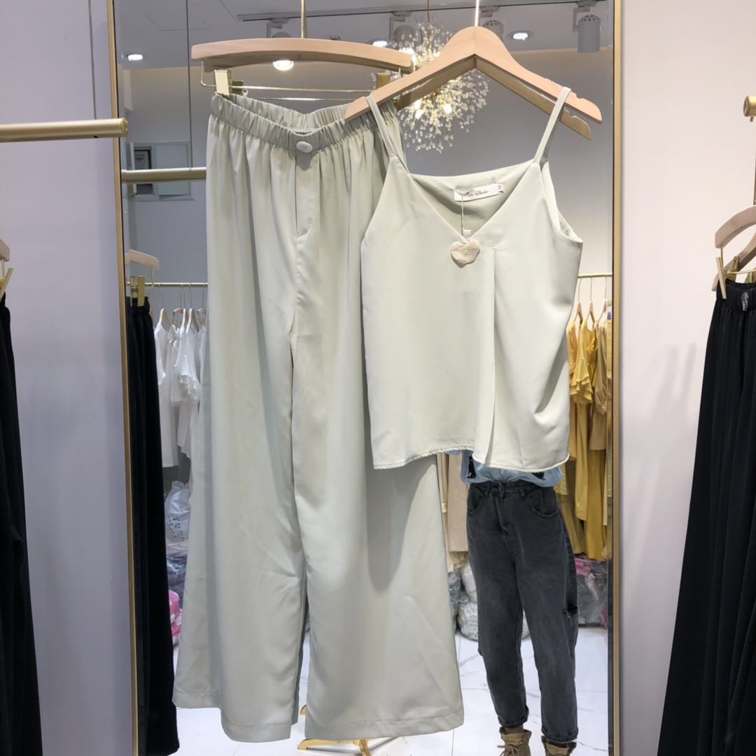 4.26 档口优选好货老意2120时尚百搭阔腿裤套装A7Y029|msdalam kategori Butik wanita / wanita, shirt - dari Buy2taobao.com untuk memberikan perkhidmatan ejen Taobao profesional membeli