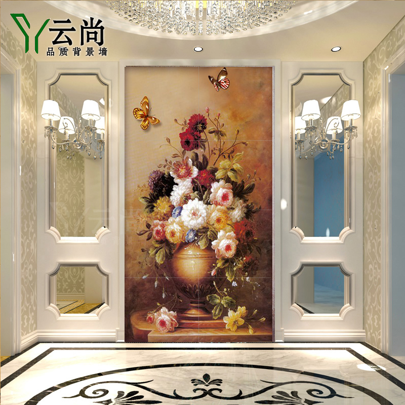 Entrance Background wall ceramic tile 3d modern Continental Restaurant background Aisle mural Corridor Retro Art Oil Painting Wall tilein the Decoration main material , Ceramic tile , Tile Walls category - from Buy2taobao.com to provide professional Taobao agent buy service