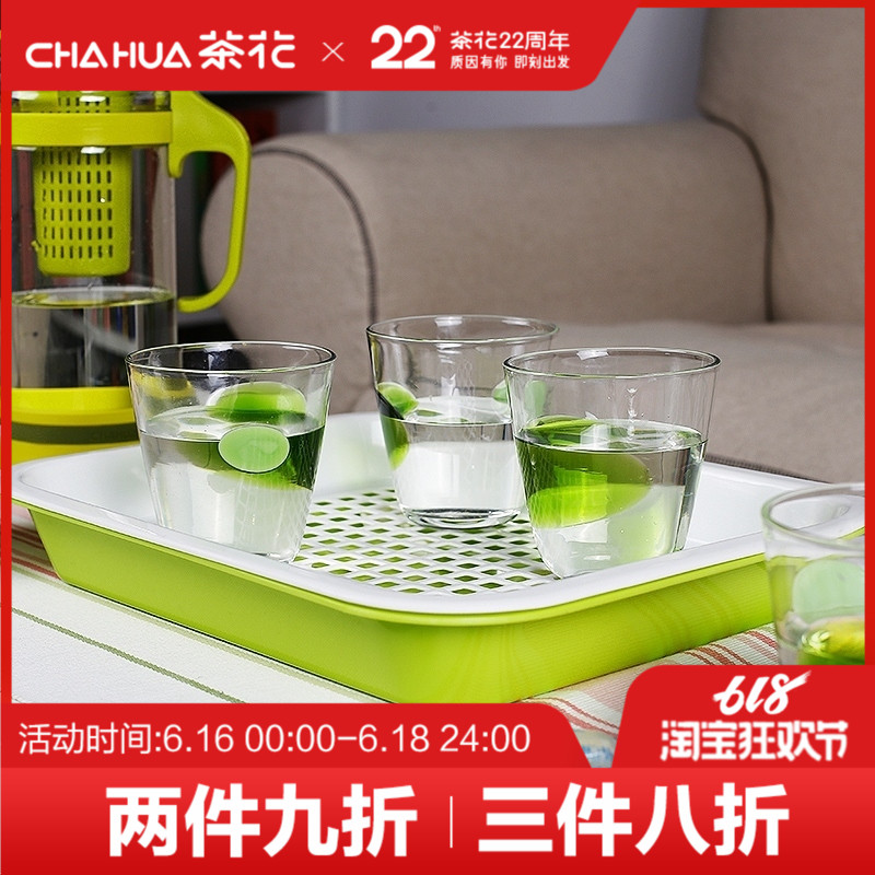 Camellia Plastic tray Size double-deck tea tray rectangle Tray Separatein the Tableware , Tableware , Fruit bowl/Fruit plate/Hamper category - from Buy2taobao.com to provide professional Taobao agent buy service