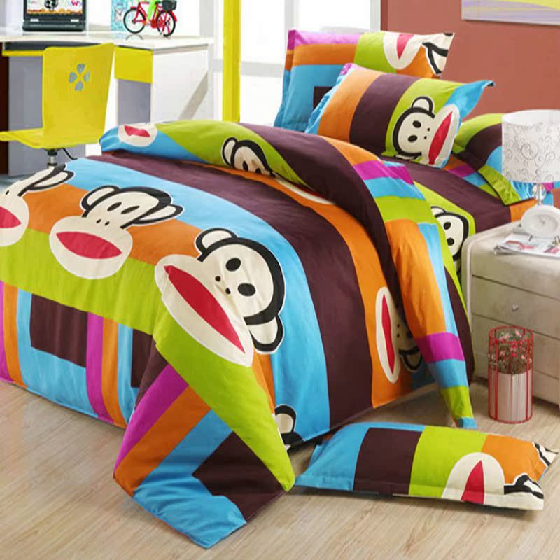 bedding Quilt cover singleton Big mouth Cartoon Monkey children Single Quilt cover Student dormitory 1.2/1.5/2 ricein the Bedclothes , Quilt category - from Buy2taobao.com to provide professional Taobao agent buy service