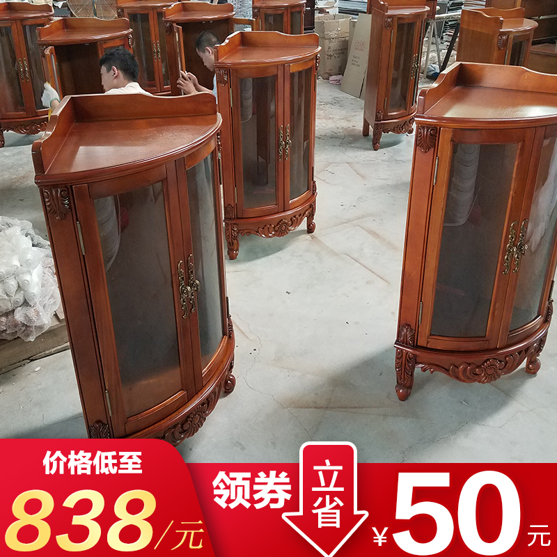 美式角柜客厅边角柜转角玻璃酒柜欧式实木墙角柜三角置物架拐角柜在类目 住宅家具, 柜类, 角柜中 - 来自Buy2taobao.com提供专业的淘宝代购服务