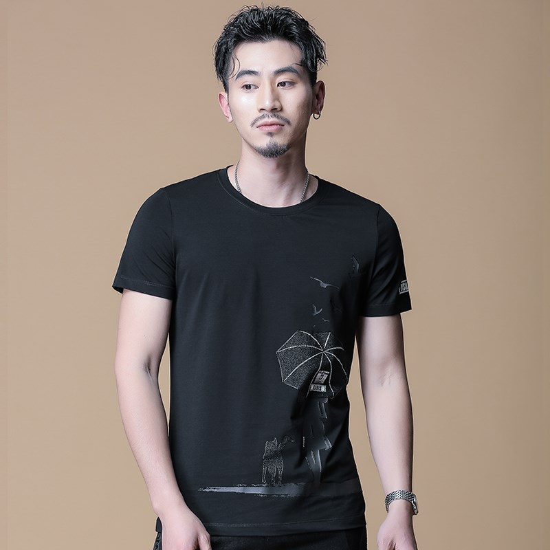 卡奇拉短袖t恤男装2019新款潮流圆领纯棉韩版半袖衣服打底衫春季在类目 男装, T恤中 - 来自Buy2taobao.com提供专业的淘宝代购服务