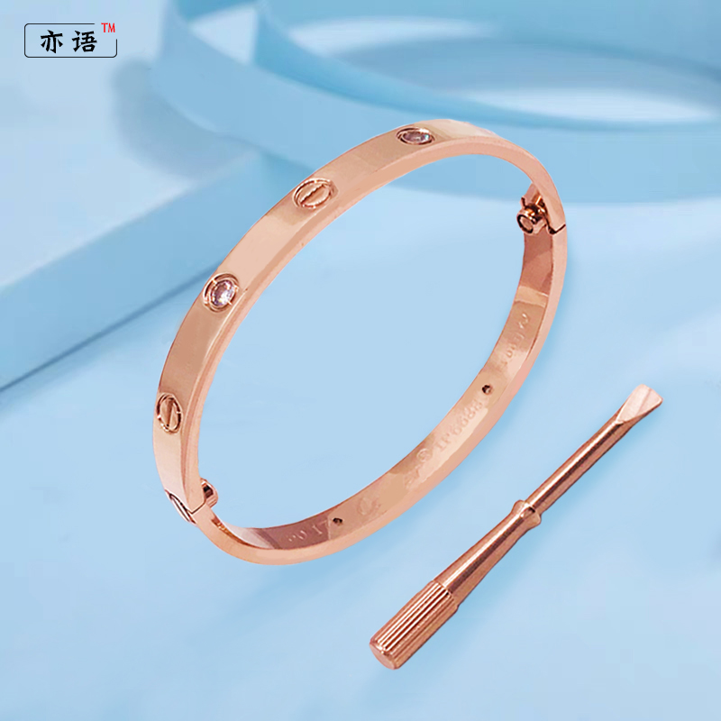 Titanium Bracelet Hand jewelry lovers Rose Gold Fade Bracelet atmosphere Cold birthday giftin the Accessories/Fashion Jewelry, Bracelet category - from Buy2taobao.com to provide professional Taobao agent buy service