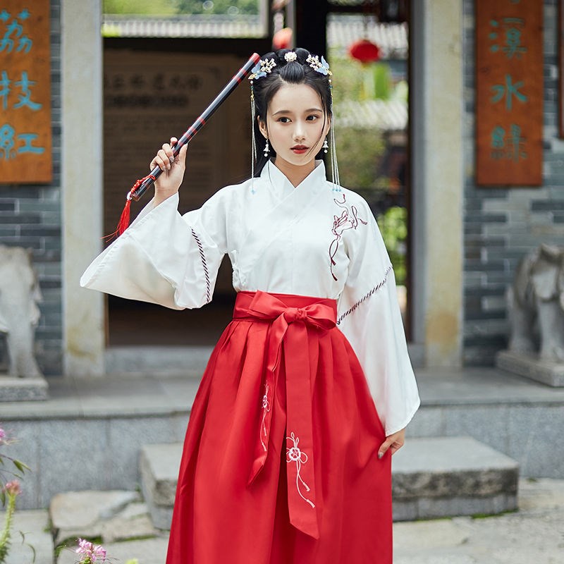 初中生漢服女古裝初中生改良漢服夏裝女交領襦裙日常漢元素套裝班在類目 戶外/登山/野營/旅行用品, 戶外服裝, 其他戶外服裝中 - 來自Buy2taobao.com提供專業的淘寶代購服務