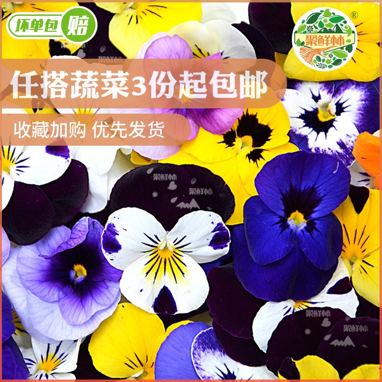 聚鲜林 新鲜三色堇食用花50朵/盒鸢尾花高档西餐烘焙甜点冷盘装饰在类目 水产肉类/新鲜蔬果/熟食, 新鲜蔬菜/蔬菜制品, 新鲜蔬菜, 其它中 - 来自Buy2taobao.com提供专业的淘宝代购服务