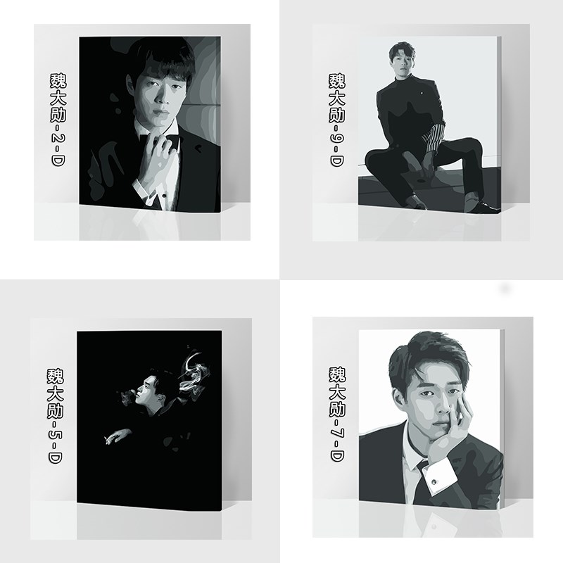 personality DIY Weidaxun number Oil Painting a living room Hand drawn manual Oil painting Decorative painting Hanging picturein the Home accessories , Decorative painting , DIY/Digital painting category - from Buy2taobao.com to provide professional Taobao agent buy service