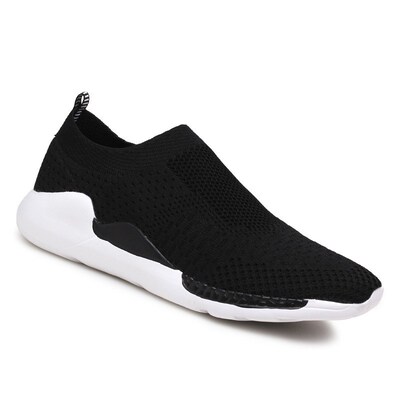 迈耐克斯文正品2018春冬新款男鞋 轻便飞织透气运动鞋男 一脚蹬男