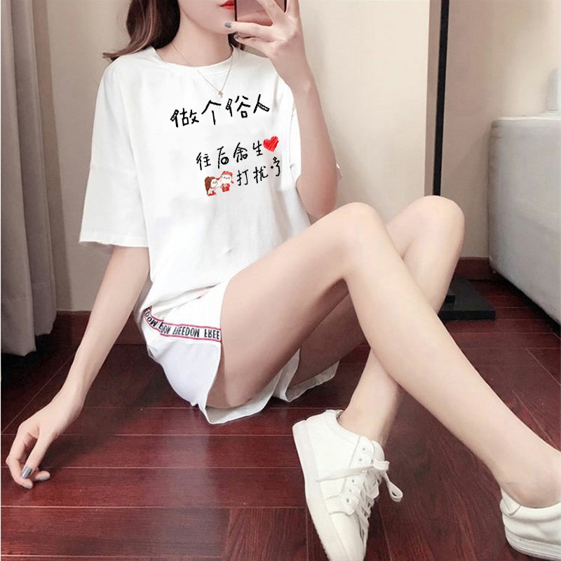 shorts suit Small Height Significantly higher fashion Women's wear Summer wear 2019 new pattern student Western style Twoin the Women's clothing/Boutique , Set/Student uniforms/Work uniforms , Leisure sports suit category - from Buy2taobao.com to provide professional Taobao agent buy service