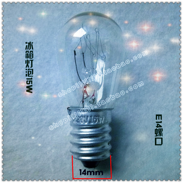 Refrigerator light bulb 15 tile E14 Edison light bulb 15W Miniature Lamp Microwave bulbsin the Large household appliances , Large appliance parts , Refrigerator parts category - from Buy2taobao.com to provide professional Taobao agent buy service