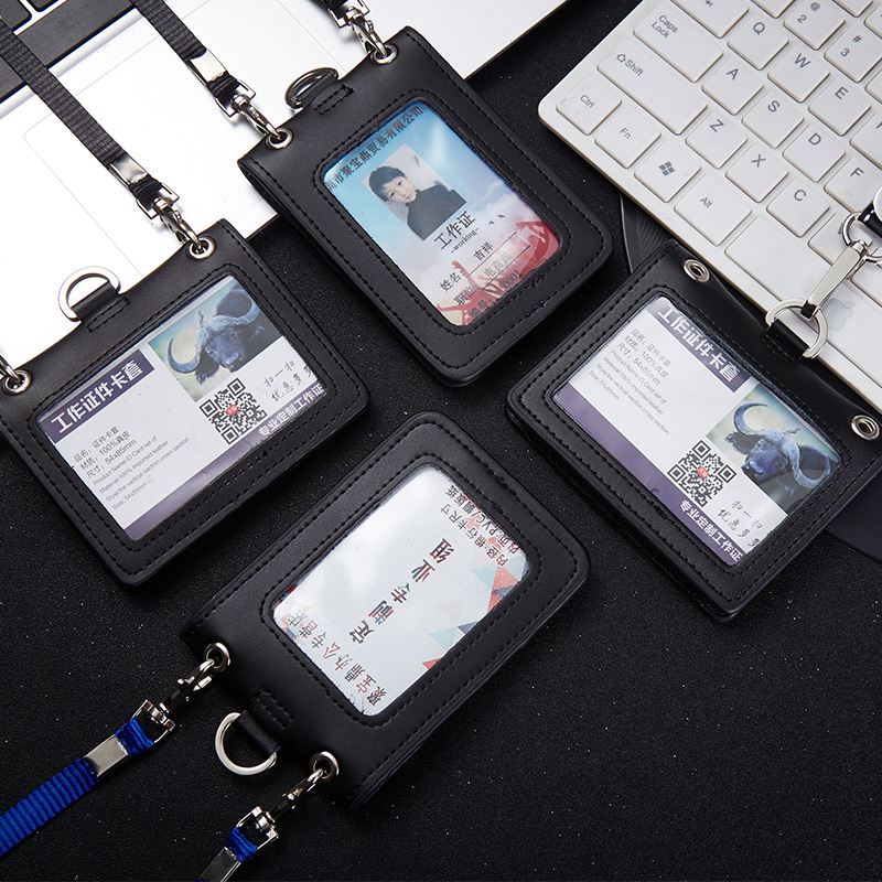 customized-genuine leather Employee's card cowhide Ferrule Certificates Ferrule Badge Work cards Lanyard Card position Card position Double hook ZL108in the Electronic Dictionary/Electronic paper book/Stationery , Shelves/Display items , Card sets/Card Holder category - from Buy2taobao.com to provide professional Taobao agent buy service