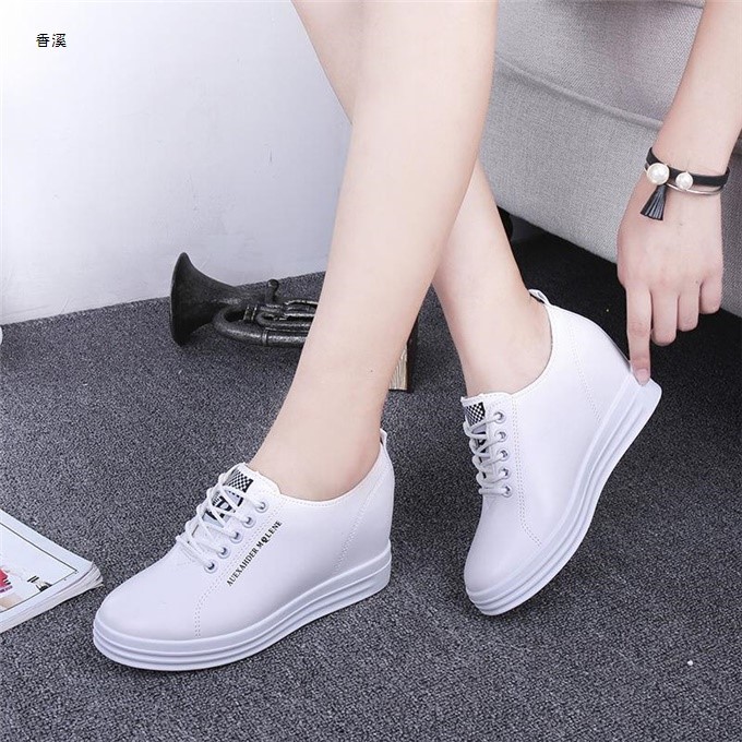 [summer ventilation White shoes 2019 The increase in Frenum motion Casual shoes The thickness of the bottom Hollow shoesin the Men's Shoes, Canvas shoes category - from Buy2taobao.com to provide professional Taobao agent buy service