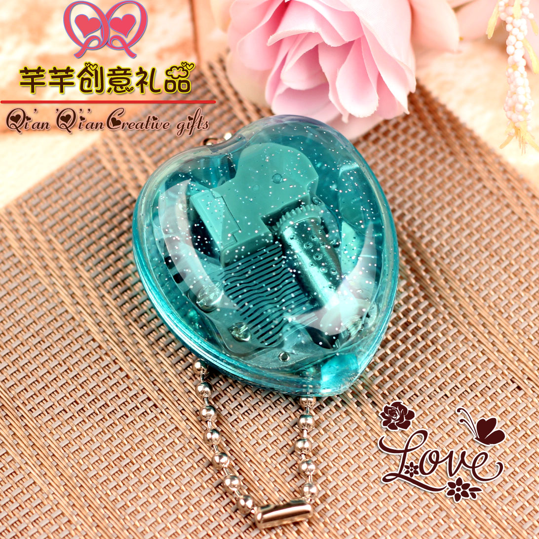 Music box The music box Clockwork Mini heart-shaped Key buckle men and women birthday children Christmas Valentine's Day Confidantein the Home accessories , Decorative items , Music Box category - from Buy2taobao.com to provide professional Taobao agent buy service