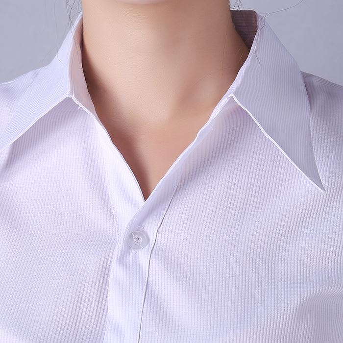 女装白衬衫短袖工作服正装修身长袖大码工装条纹粉色衬衣OL棉在类目 女装/女士精品, 衬衫中 - 来自Buy2taobao.com提供专业的淘宝代购服务