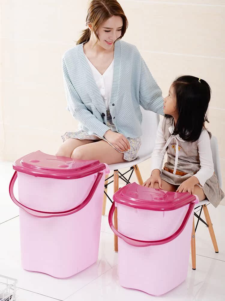 Paojiao bucket Advanced Overknee Plastic Portable Gaga 60cm Take it with you simple and easy transparentin the Family/Personal Cleaning Tools , Sanitary appliances/Bathroom accessories , Foot tub/Foot tub category - from Buy2taobao.com to provide professional Taobao agent buy service