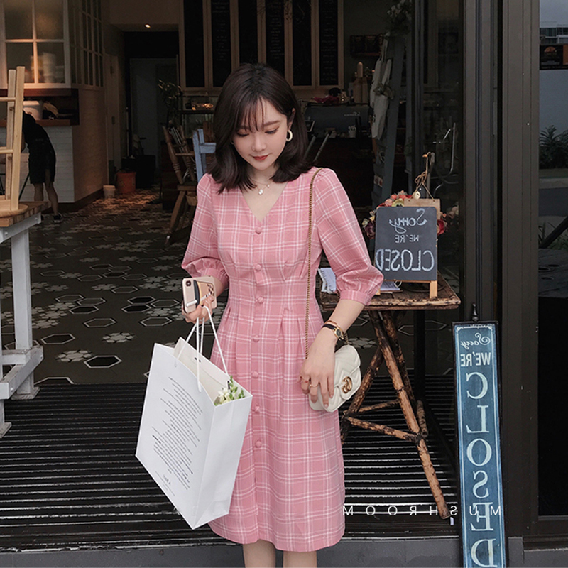 哺乳连衣裙月子期外穿夏格子复古哺乳衣外出夏季潮妈哺乳连衣裙夏|msdalam kategori Bekalan Ibu / Ibu / Pemakanan, tracksuit/peralatan menyusu/pakaian musim luruh, rumah skirt - dari Buy2taobao.com untuk memberikan perkhidmatan ejen Taobao profesional membeli
