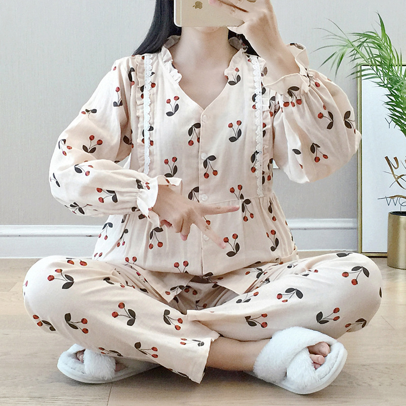 春夏季纱布月子服纯棉薄款大码哺乳喂奶衣产后外出孕妇睡衣家居服|msdalam kategori Bekalan Ibu / Ibu / Pemakanan, bersalin, menetapkan - dari Buy2taobao.com untuk memberikan perkhidmatan ejen Taobao profesional membeli