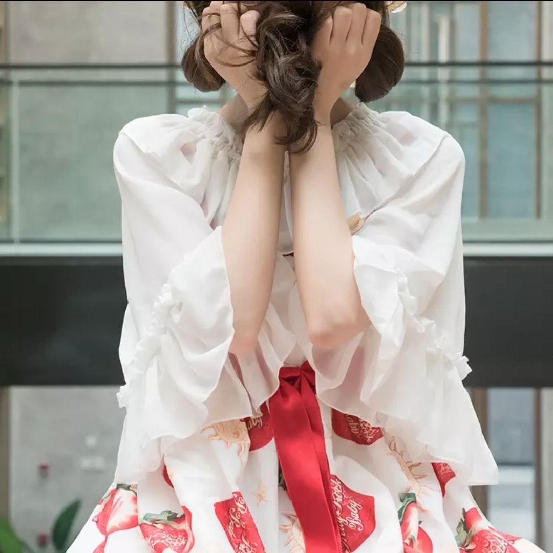 短袖内搭lolita夏衬衫洛丽塔灯笼袖上衣春夏蕾丝长袖日系超仙打底|ruв категории Женская одежда, рубашка - от Buy2taobao.com для оказания профессиональной услуги покупки агента Taobao