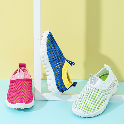男童鞋夏季透气儿童网鞋男运动鞋2019春夏新款学校小白鞋演出鞋