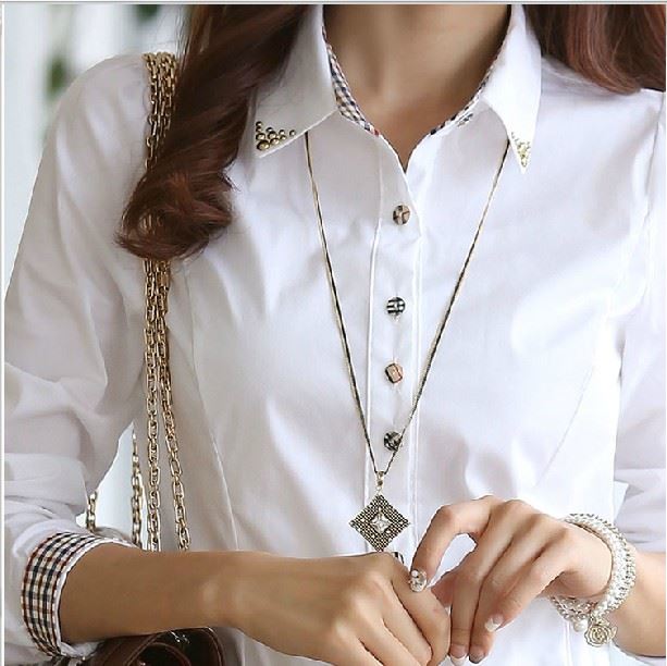 lady formal wear shirt white Autumn Base coat shirt leisure time Long sleeve Large coverall Korean Edition Self cultivationin the Women's clothing/Boutique , Shirt category - from Buy2taobao.com to provide professional Taobao agent buy service