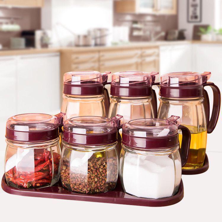 Kitchen spice jar suit Modular assembly kitchen Supplies Glass Cruet Salt shaker Condiments Seasoning Box householdin the Kitchen/Cooking utensils , Kitchen Gadgets/Kitchen storage , Storage jars/Kitchen storage containers , Seasoning bottles category - from Buy2taobao.com to provide professional Taobao agent buy service