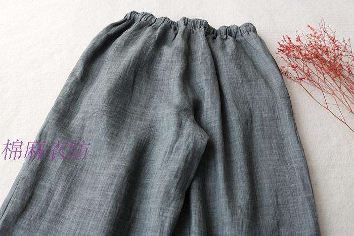 特 夏品 超细腻苎麻好品质宽松阔腿裤休闲裤秀气下摆刺绣女装裙裤在类目 女装/女士精品, 裤子, 休闲裤中 - 来自Buy2taobao.com提供专业的淘宝代购服务