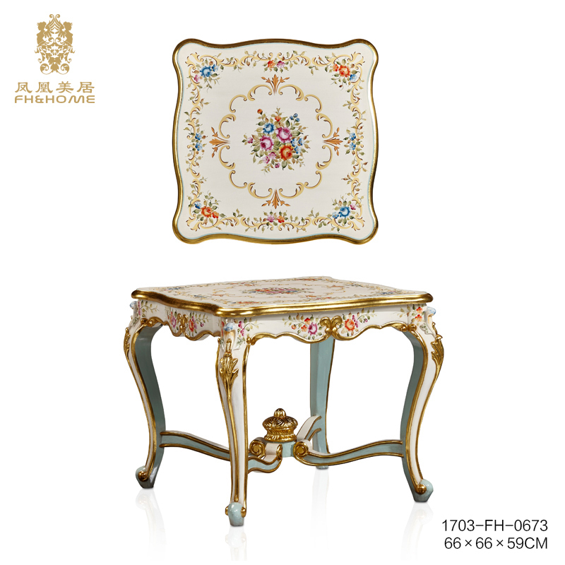 Phoenix Mercure European style High-end Luxurious Hand drawn flowers and plants manual a living room High-end Simplicity villa tea table Corner table Side tablein the Residential furniture , Categories , Tea table category - from Buy2taobao.com to provide professional Taobao agent buy service