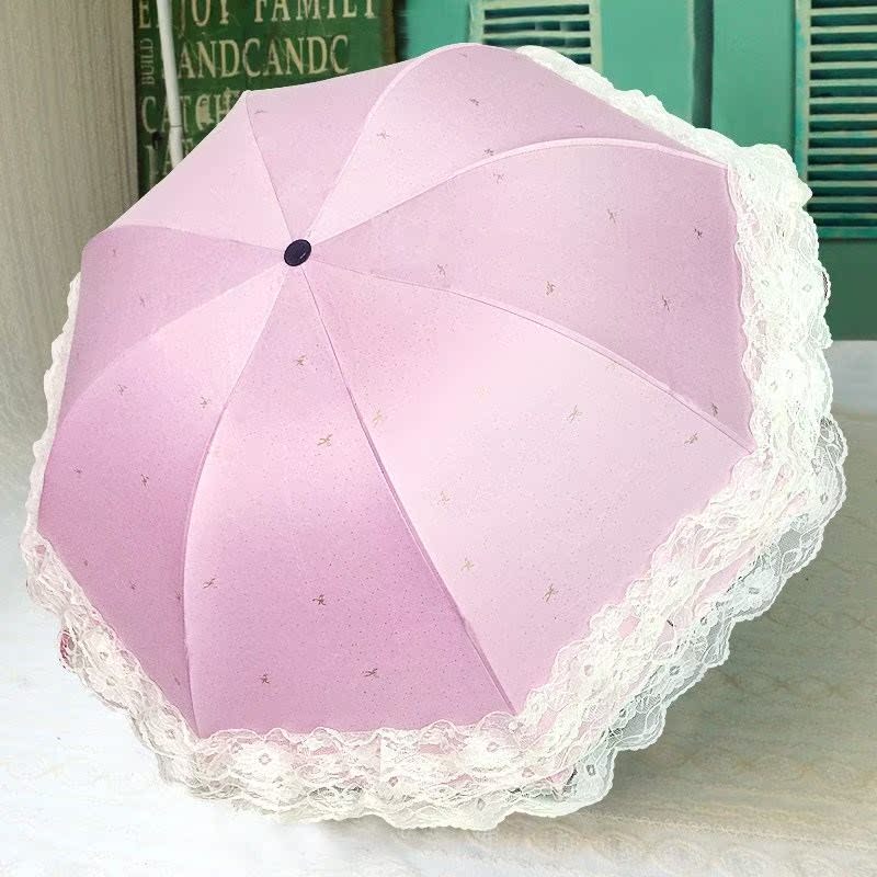 Lace Princess umbrella ins Retro Sen family Lolita lolita goddess rain or shine Dual use fold Sun umbrellain the Home Daily , Umbrella/Rain gear/Rain/Moistureproof , Umbrella category - from Buy2taobao.com to provide professional Taobao agent buy service