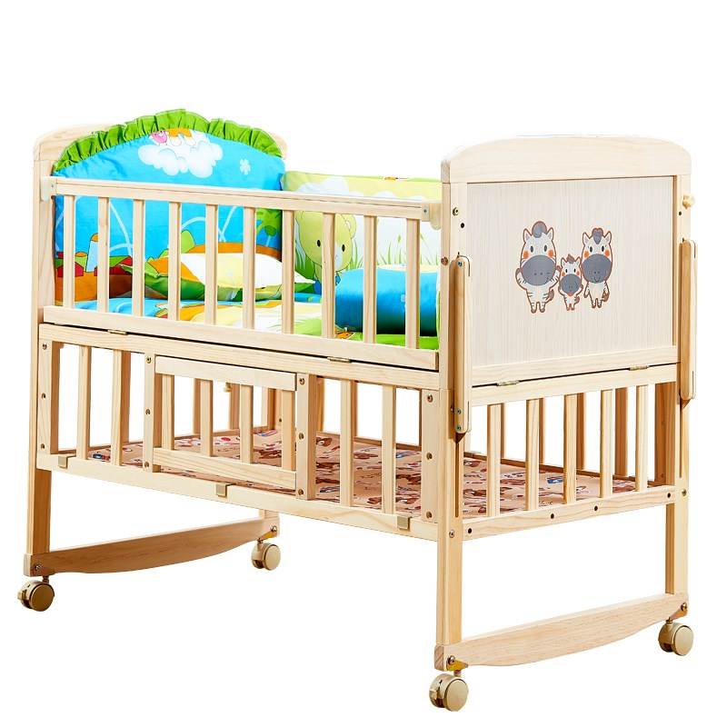 1.2 multi-function Baby bed lengthen solid wood environmental protection BB Cradle Mosaic Big bed Babyin the Diapers/Care/Feeding/Push lathe , Crib/Crib/Cradle/Chair , Crib/Children's beds category - from Buy2taobao.com to provide professional Taobao agent buy service