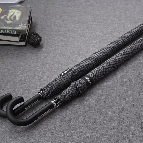 Curved handle Solid Windbreak stripe Long handle business affairs Double brand Umbrellain the Home Daily , Umbrella/Rain gear/Rain/Moistureproof , Umbrella category - from Buy2taobao.com to provide professional Taobao agent buy service