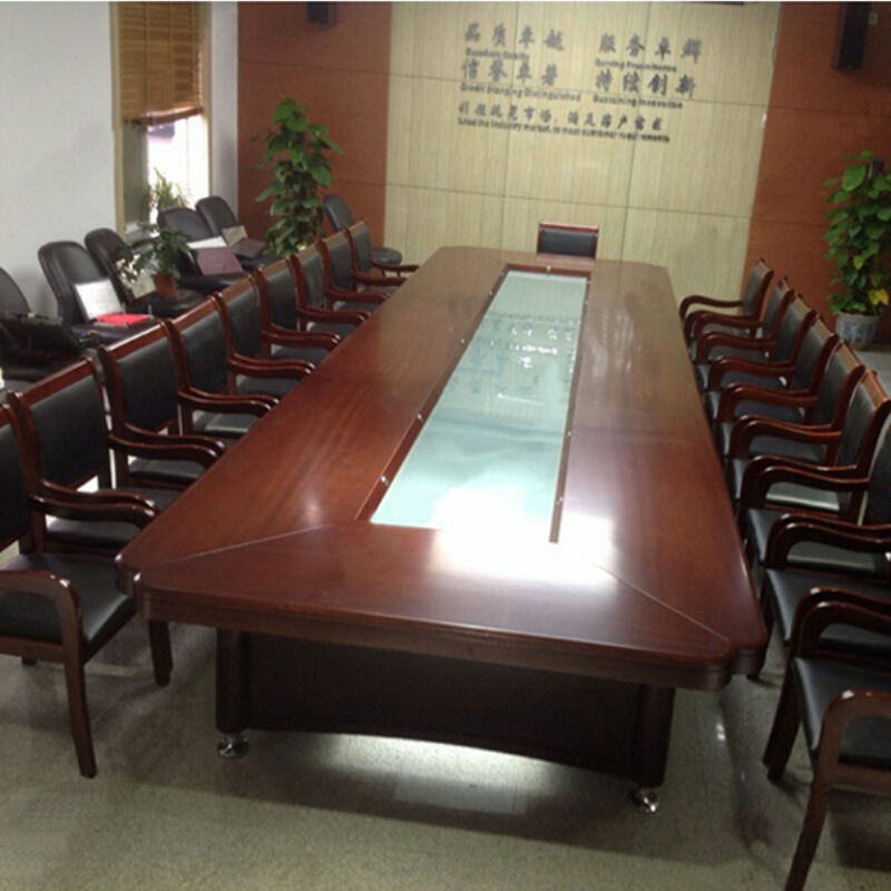 large solid wood Conference table Tables and chairs combination fashion modern desk Walnut veneer paint Conference table goods in stockin the Business/Office Furniture , Office Furniture , Desk , Conference table category - from Buy2taobao.com to provide professional Taobao agent buy service
