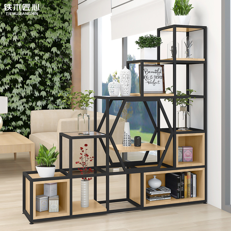 定制工业风客厅玄关铁艺屏风隔断落地置物架书架展示架梯形屏风|msdalam kategori Perniagaan/perabot pejabat, perabot pejabat, panel dinding, dinding pejabat/terputus - dari Buy2taobao.com untuk memberikan perkhidmatan ejen Taobao profesional membeli