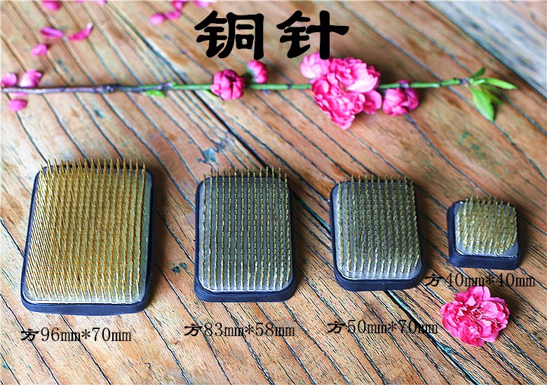 插花花器剑山底座花道用品长方形剑山铜针钢针小原流中华花艺花插|msdalam kategori Aksesori rumah, pasu/bunga/bunga tiruan/perhiasan imitasi, bunga/pasu, bunga yang lain - dari Buy2taobao.com untuk memberikan perkhidmatan ejen Taobao profesional membeli